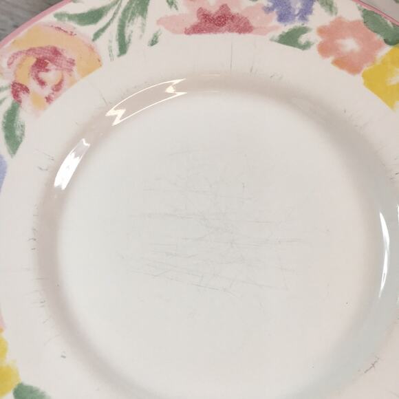 Set of 4 Vintage‎ Newcor Monet's Garden Flat Tea/Coffee Cups and Saucers - Picture 8 of 11